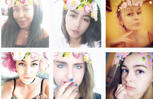 Flower crowns on Instagram